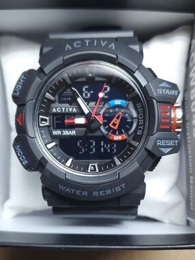 Ativa Black Sport Digital-Analog Men's Watch